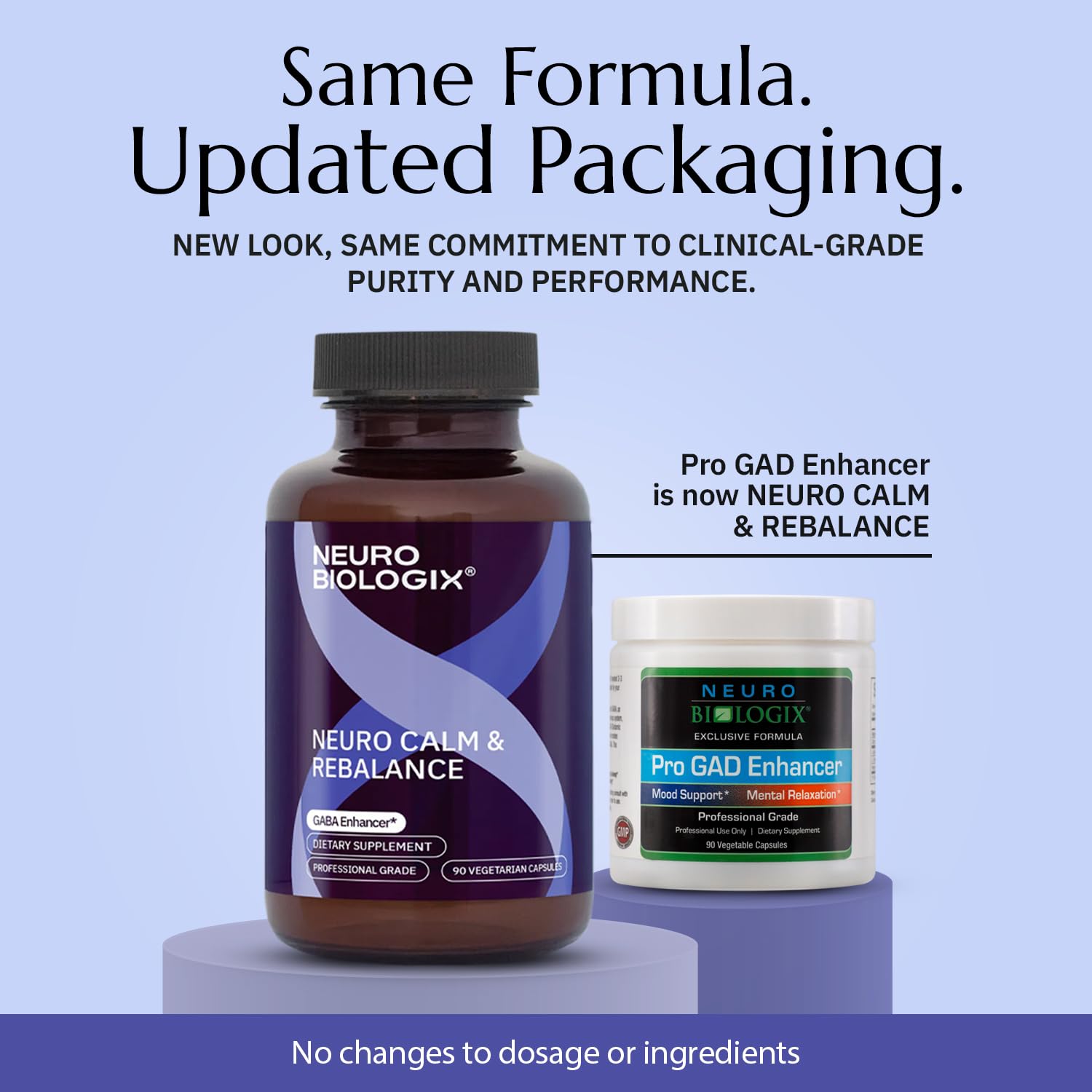 Neurobiologix Neuro Calm & Rebalance, L Theanine, Magnesium, Zinc & Kava Kava Complex for Calm Mood Balance and Stress Support, GABA Activity Support Supplement, Gluten Free, Vegetarian, 90 Capsules Neurobiologix uk supplements