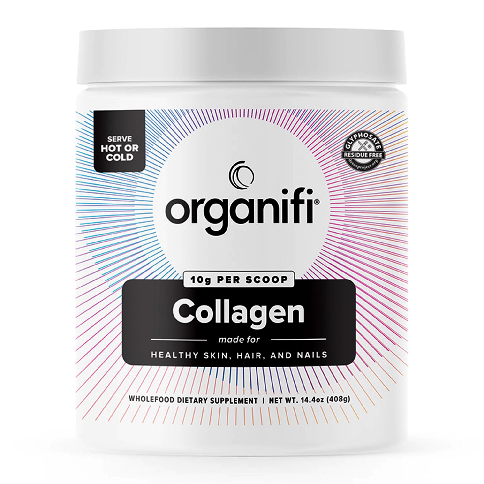 Organifi Unflavored Collagen Powder - Supports Stronger Skin, Nail, and Hair, 40 Servings Organifi uk supplements