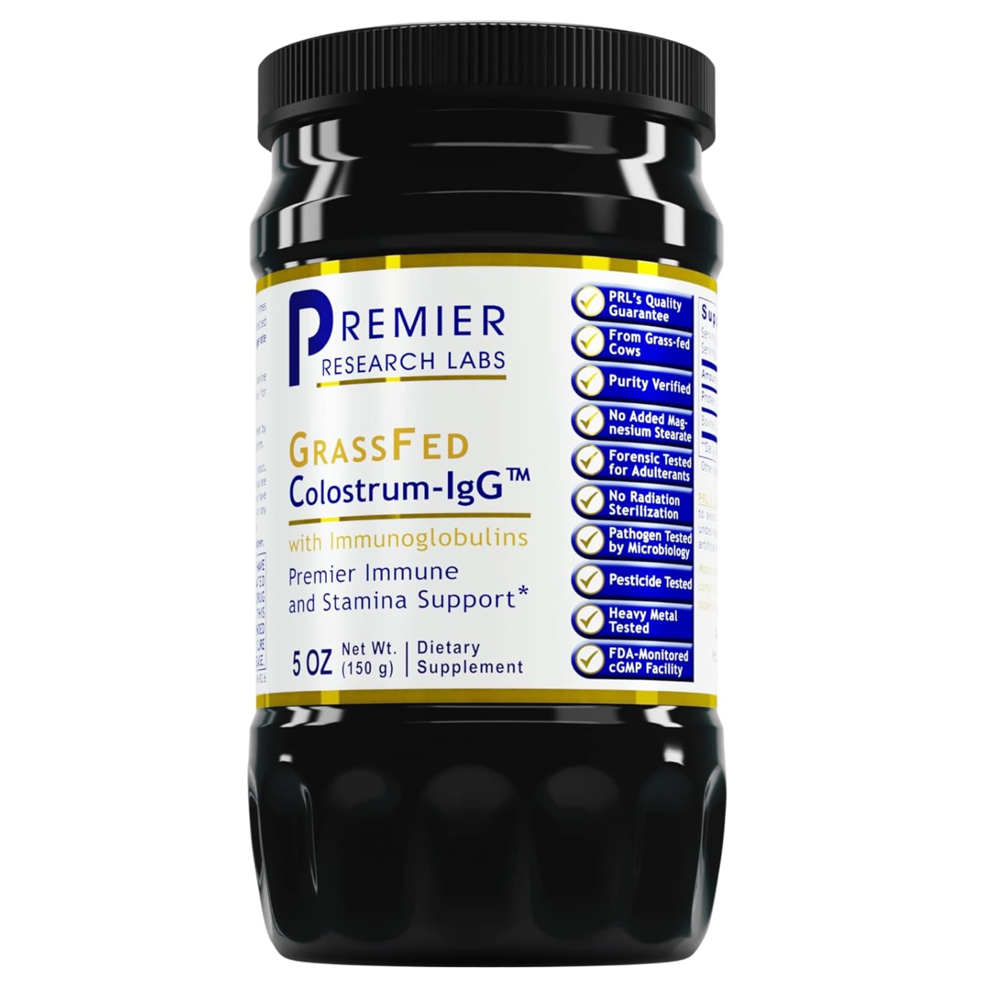 Premier Research Labs Colostrum-IgG Powder - Colostrum Supplement, Bovine Colostrum for Humans, Cow Colostrum for Immune Health, Superfood with Lactoferrin, Amino Acids, Nucleotides - 5 oz (150 g) Premier Research Labs uk supplements