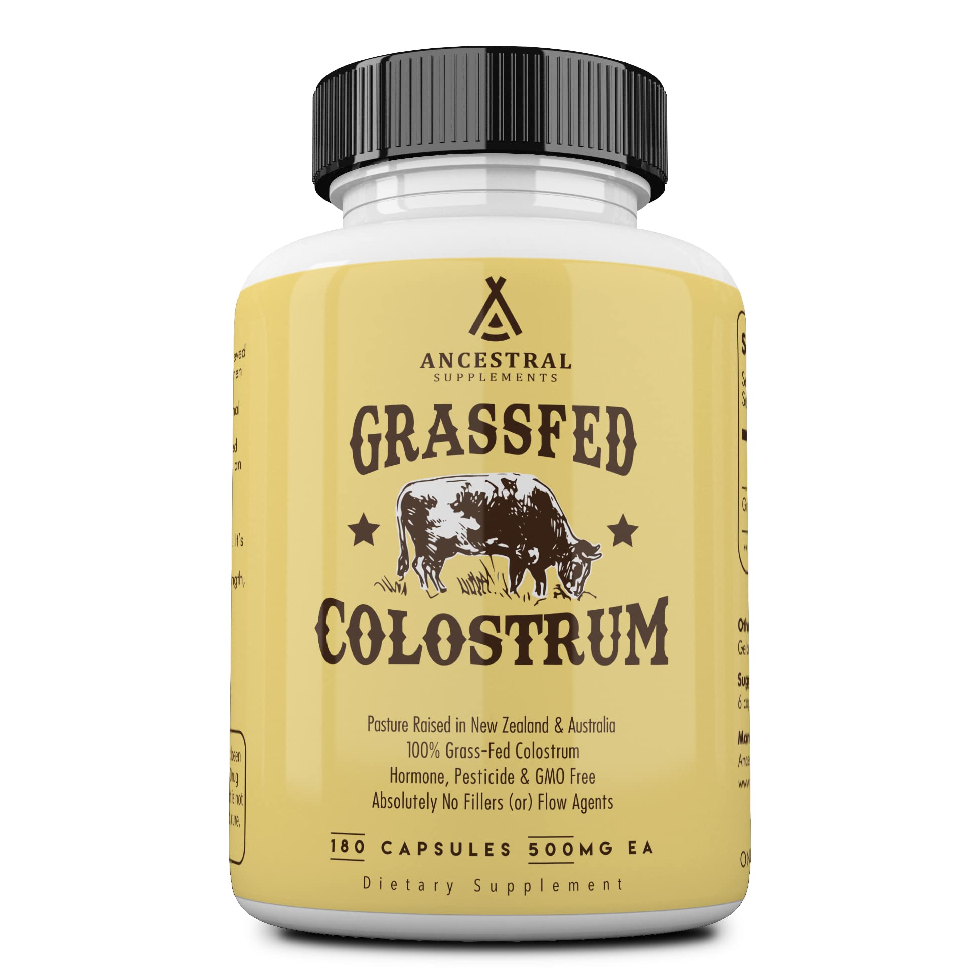 Ancestral Supplements Grass Fed Beef Colostrum Supplement, 3000 mg, 180 Capsules Ancestral Supplements uk supplements