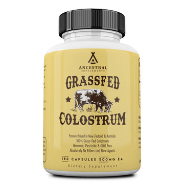 Ancestral Supplements Grass Fed Beef Colostrum Supplement, 3000 mg, 180 Capsules Ancestral Supplements uk supplements