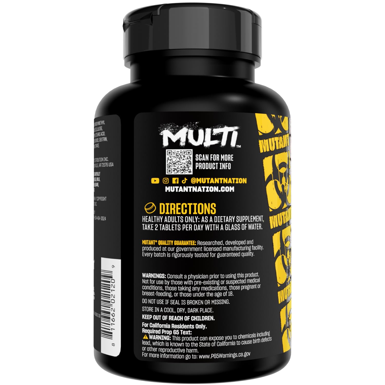 Mutant Multi - High Potency Vitamins with 75+ Ingredients Specifically Formulated for Heavy Lifting, 60 Tablets Mutant uk supplements