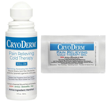 Combo Package Cold Therapy 3 oz Roll-On & 12 Packets CryoDerm uk supplements