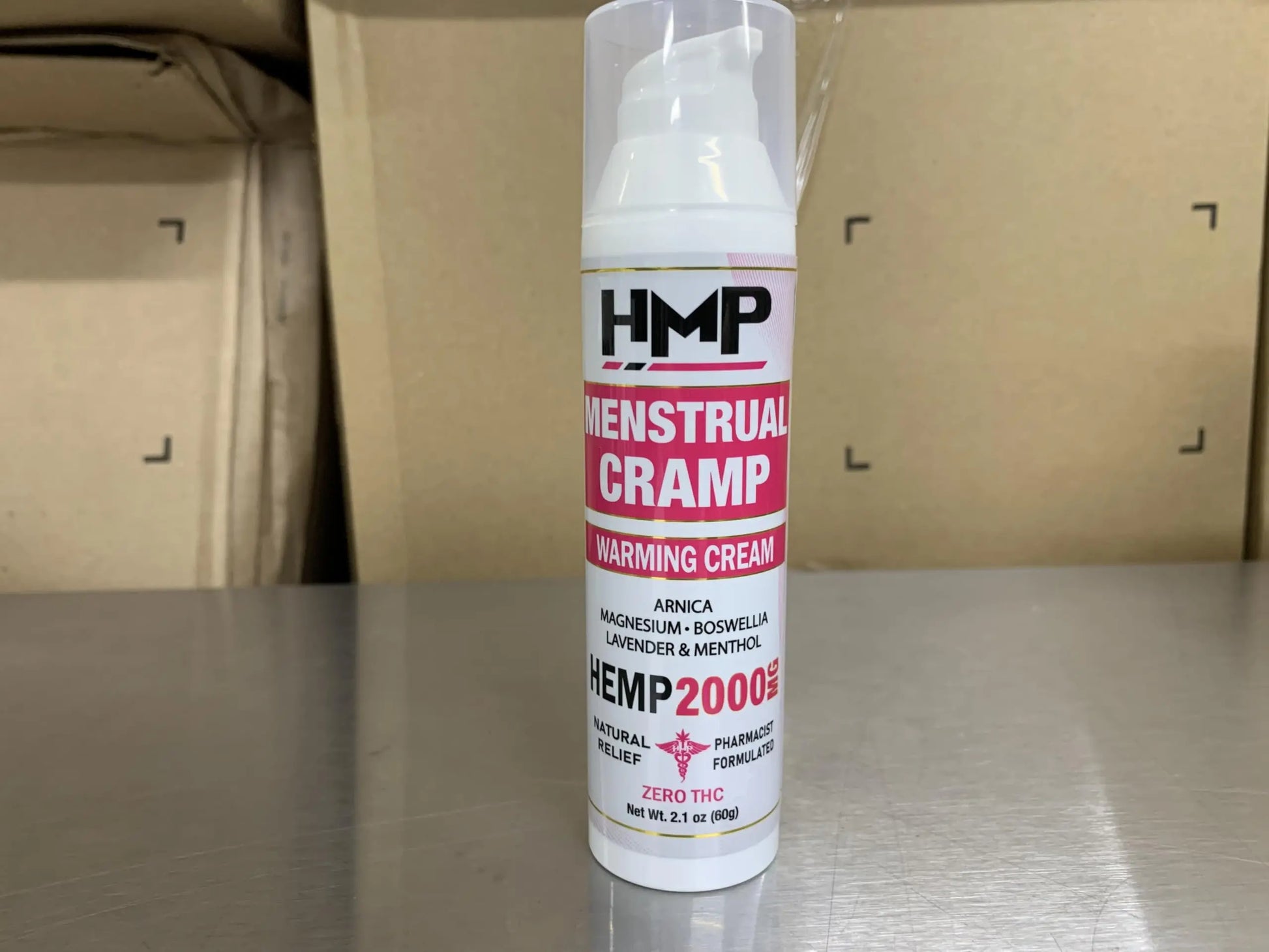 HMP BRANDS Menstrual Cramp Hemp Cream 2000MG with Menthol, Easy to Use, Natural Formula Made in USA 2.1oz HMP BRANDS uk supplements