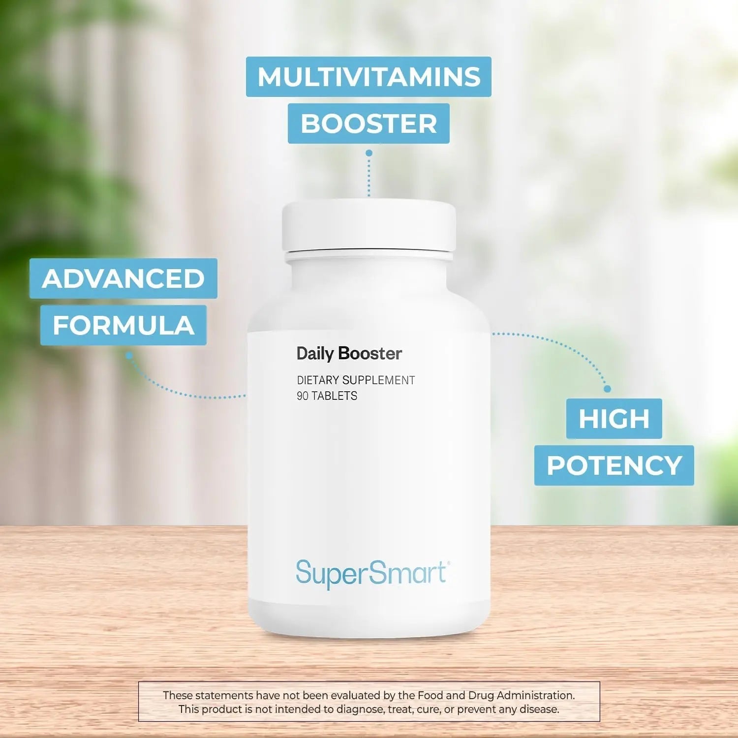 Supersmart Daily Booster (Advanced Formula) - with PQQ, OPCs, Quercetin, Acetyl L-Carnitine, R-Lipoic Acid - Boost for Multivitamin Supplement Supersmart uk supplements