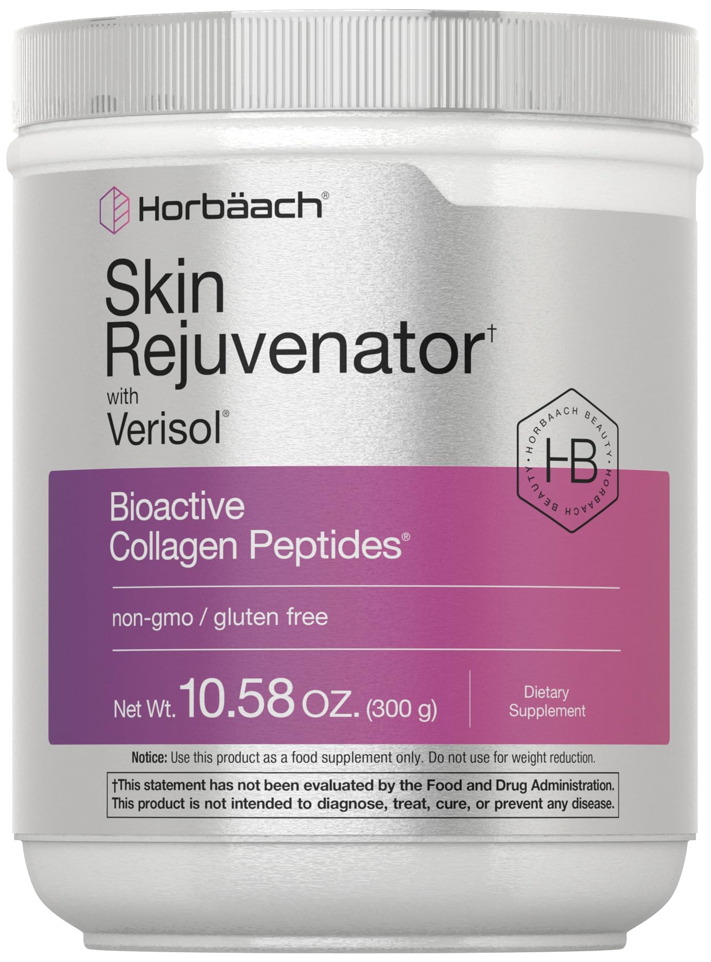 Horbäach Skin Rejuvenator with Verisol 10.58 oz | Bioactive Collagen Peptide Powder | Types I and III | Non GMO, Gluten Free Supplement Horbäach uk supplements