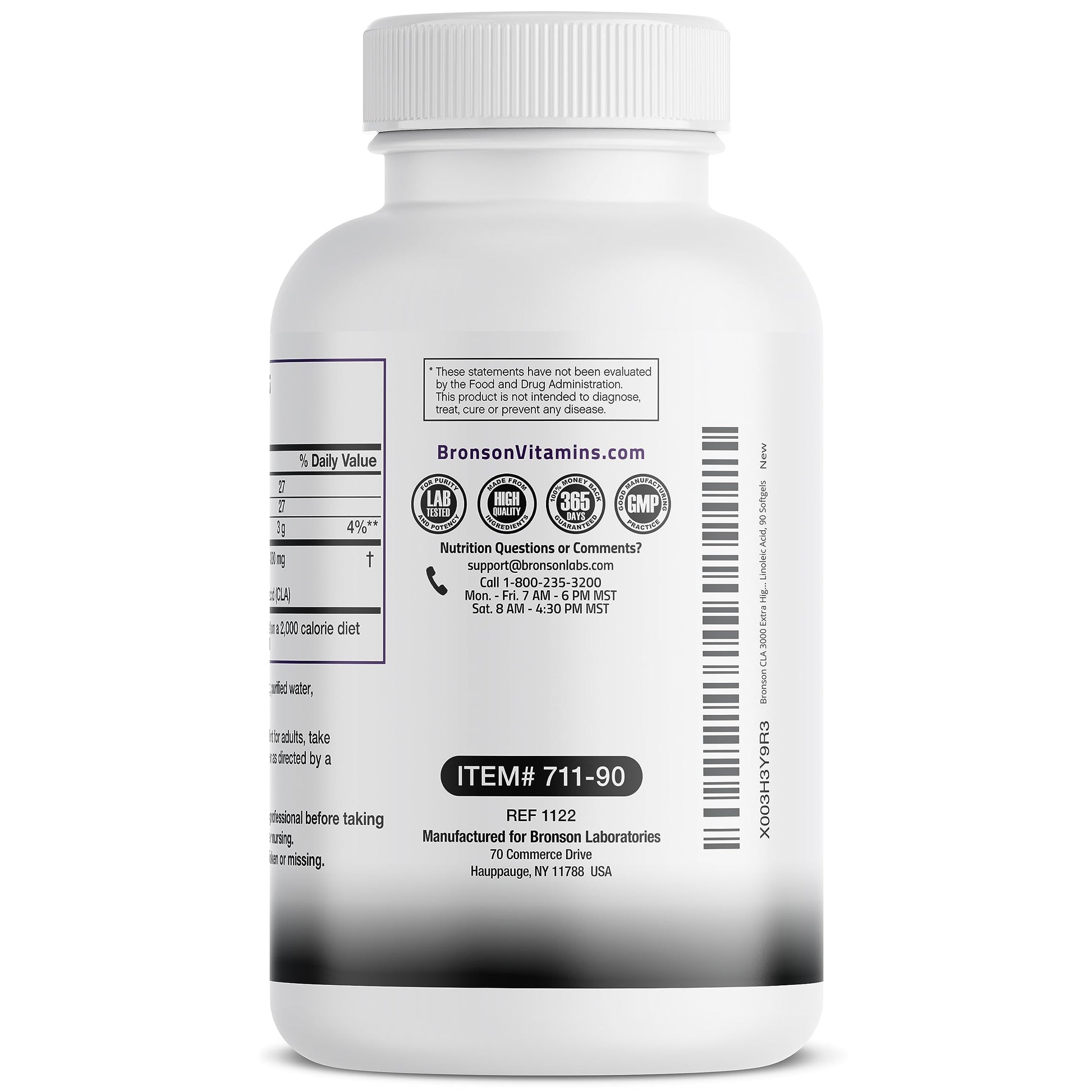 Bronson CLA 3000 Extra High Potency Supports Healthy Weight Managem Bronson uk supplements