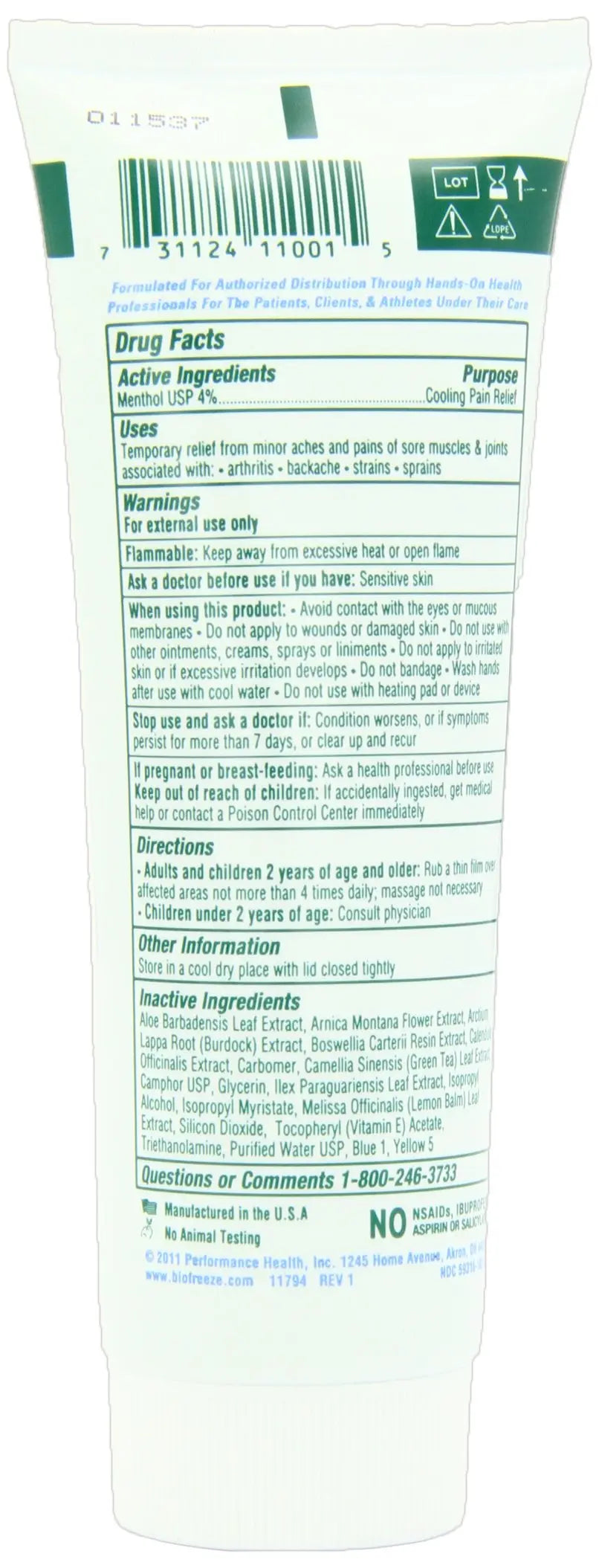 Bio Freeze Pain Relieving Gel, 4 Ounce, 12-Count Biofreeze uk supplements