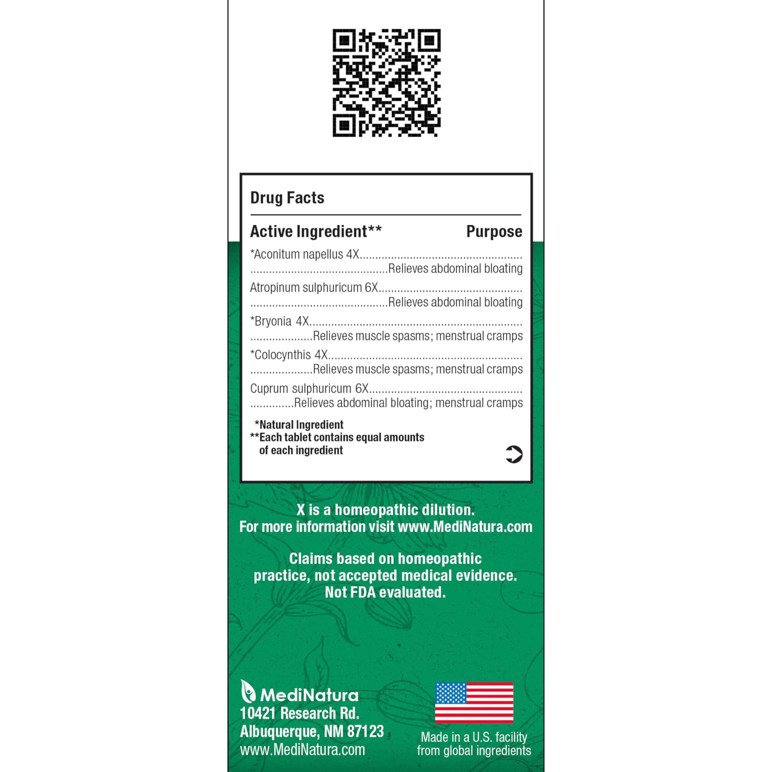 MediNatura BHI Spasm/Cramp Relief - Muscle Spasm Tablets for Full-Body Cramp Support - Menstrual Support - Non-Drowsy - Quick-Dissolve - Non-Addictive - Natural Ingredients - 100 Count MediNatura uk supplements
