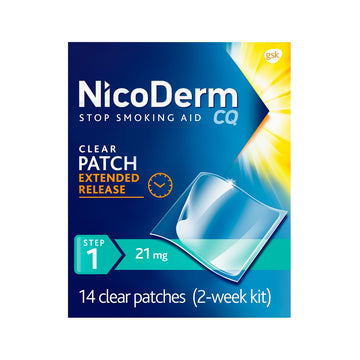 NicoDerm CQ Step 1 Nicotine Patches to Quit Smoking, 21 mg, Stop Smoking NicoDerm uk supplements