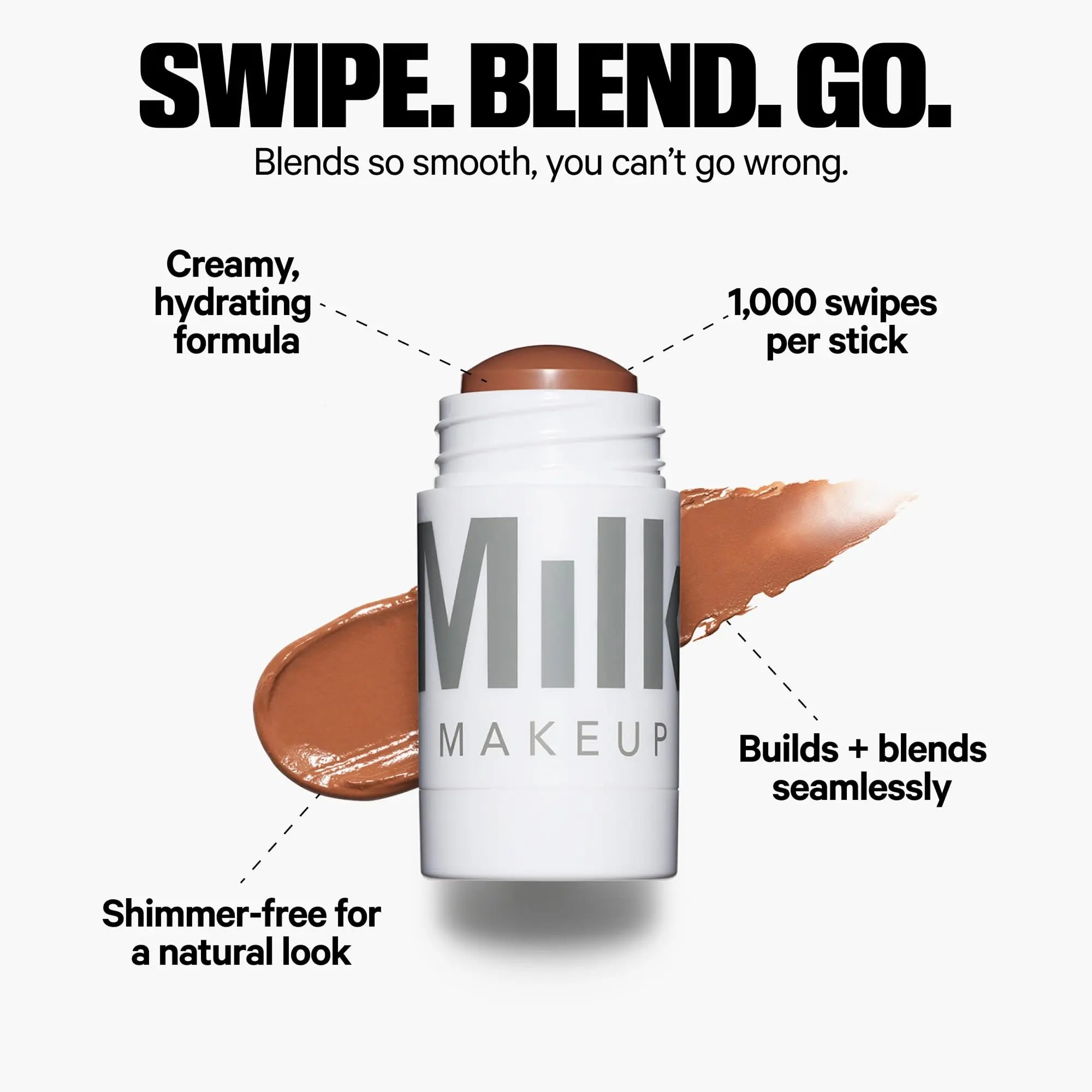 Milk Makeup Matte Bronzer – Buildable Cream Bronzer Stick with Mango Butter + Apricot Oil – Hydrating, Multi-Use Formula for a Sunkissed Glow – Baked, 0.19 oz Milk Makeup uk supplements