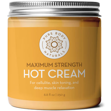 Pure Body Naturals Max Strength Hot Cream – Warming & Cooling Cream with Capsaicin and Menthol – Soothing Comfort for Overworked Muscles – 8.8 oz Pure Body Naturals uk supplements