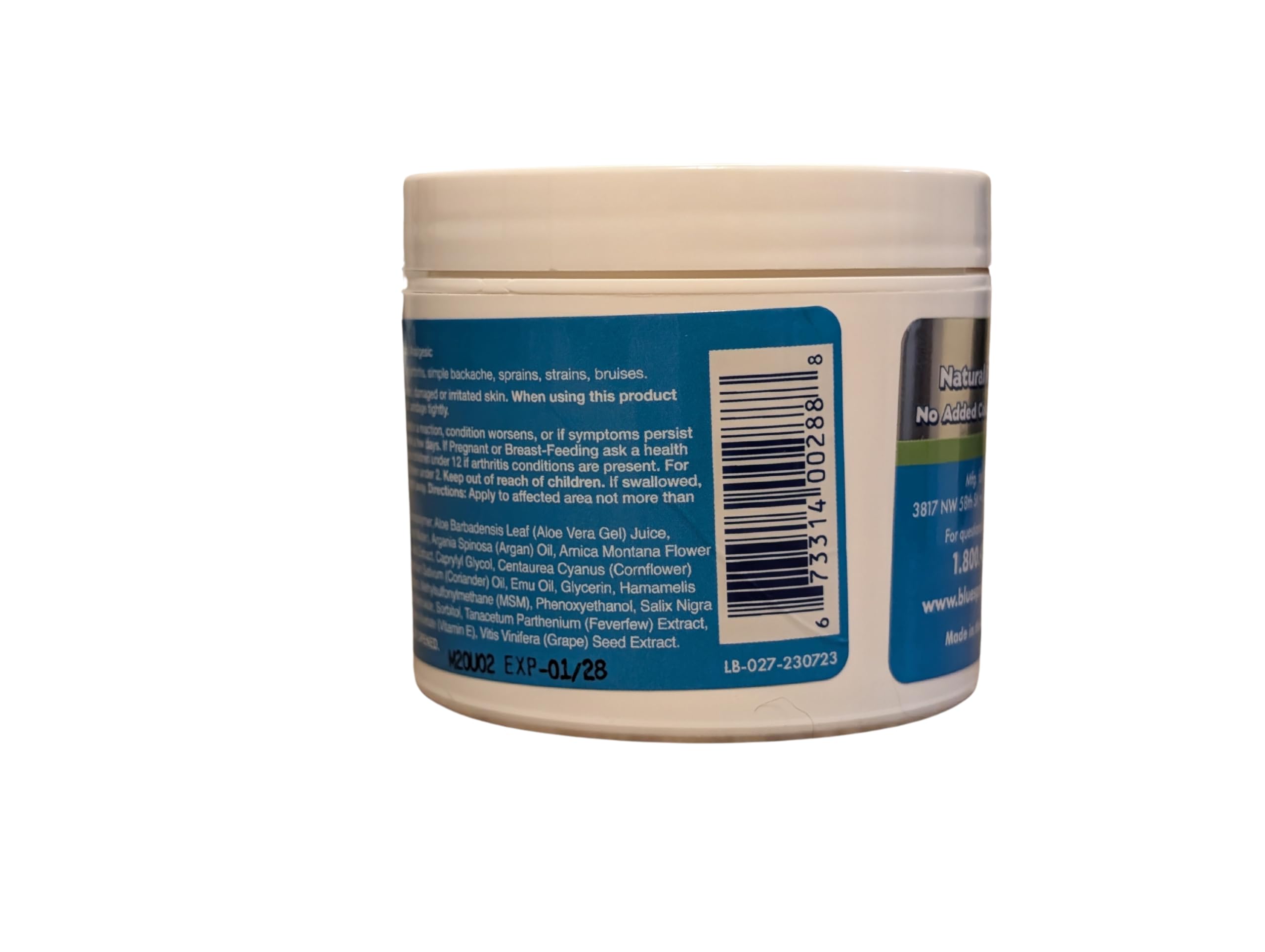 Back Pain Relief Cream with Emu Oil - Super White Stuff Natural Pain Reliever -Topical Cream for Muscle and Joint Pain Relief - Experience Sore Muscle Relief in 5 Minutes - 4 oz Emu Therapy uk supplements