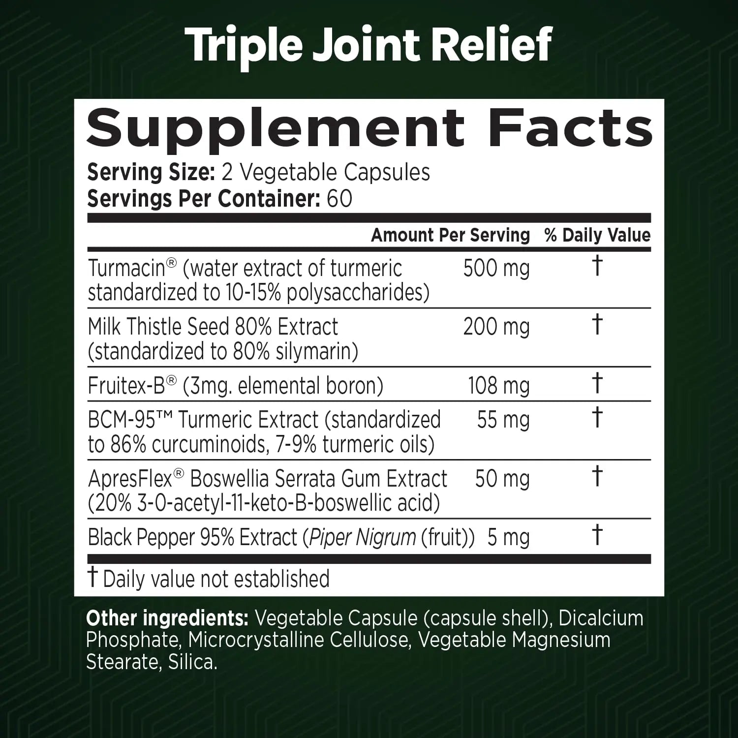 GREEN VALLEY NATURALS Triple Joint Relief Gold – Joint Support Supplement with Turmeric (Turmacin®, BCM-95®), Boswellia (AprèsFlex®) & Boron – Supports Mobility & Flexibility – 120 Capsules GREEN VALLEY NATURALS uk supplements