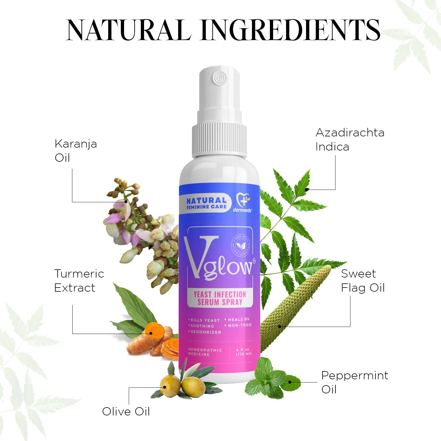 Dermveda Boric Acid BV Relief for Women - Natural Yeast Infection, Odor, Itch Relief Solution Dermveda uk supplements