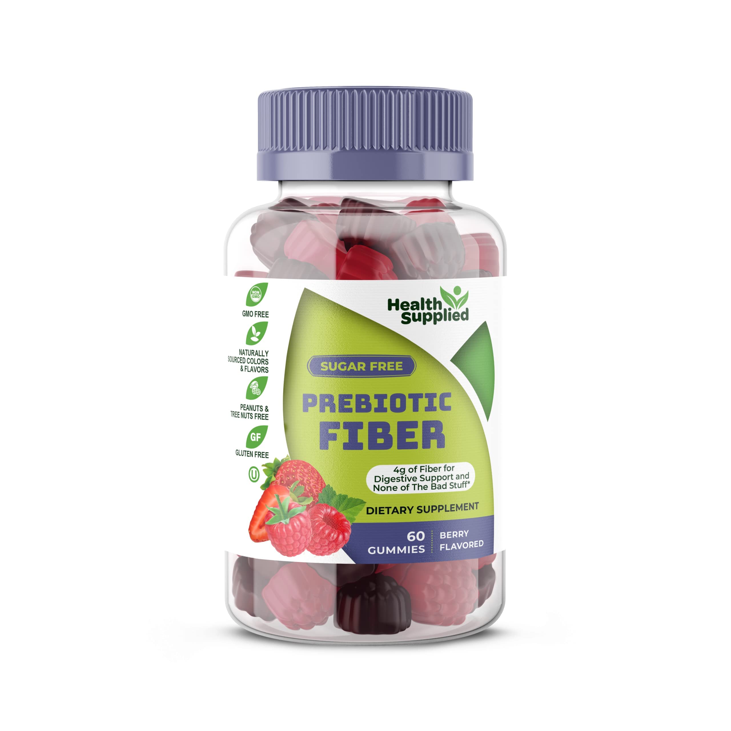 Fiber Prebiotic Gummies Sugar Free, Keto Friendly | Gut Cleansing, Digestive Health Regularity Health Supplied uk supplements