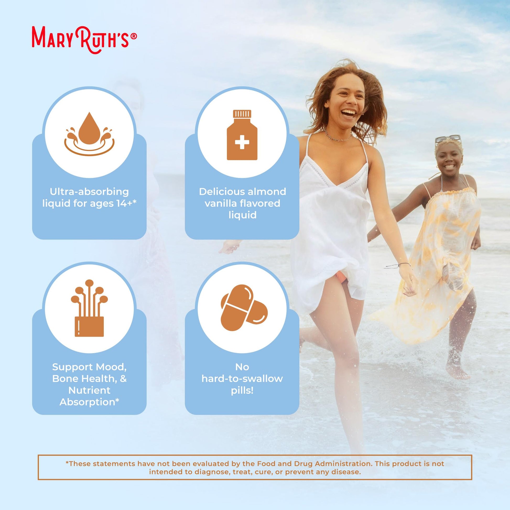 MaryRuth Organics Magnesium Liposomal| Magnesium Supplement | Magnesium Bisglycinate | Muscle & Bone Support | Mood Support Vitamin | Vegan | Non-GMO | Gluten Free | 15.22 Fl Oz | 30 Servings MARYRUTH'S uk supplements