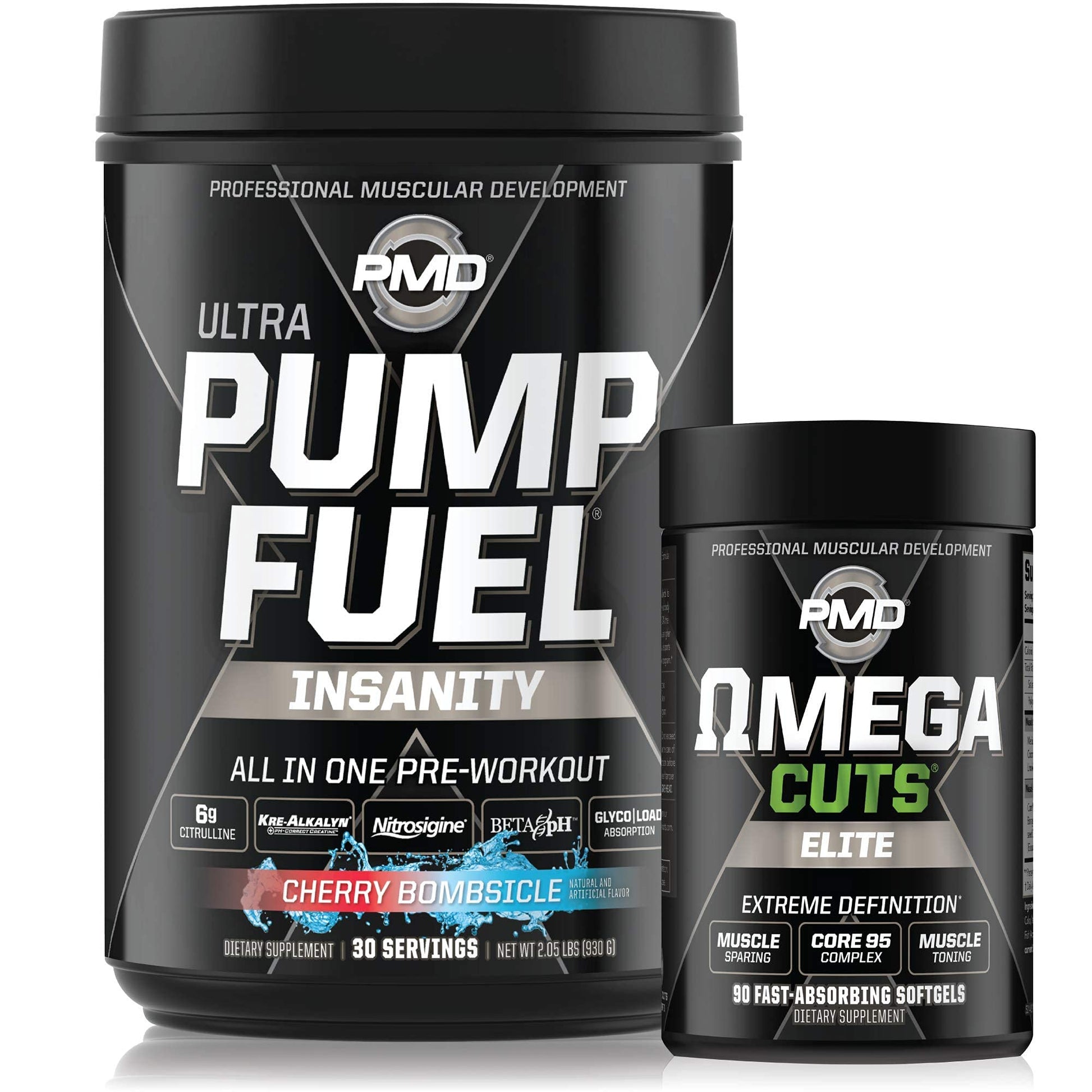 PMD Sports Ultra Pump Fuel Insanity - Pre Workout - Cherry Bombsicle (30 Servings) PMD uk supplements