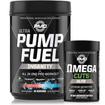 PMD Sports Ultra Pump Fuel Insanity - Pre Workout - Cherry Bombsicle (30 Servings) PMD uk supplements