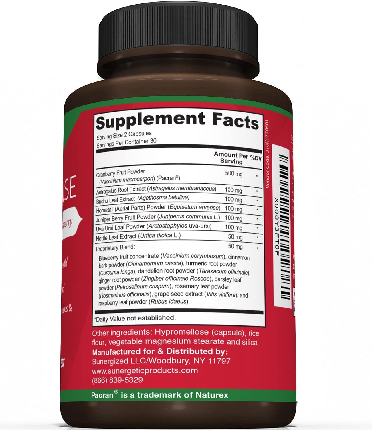 Premium Kidney Cleanse Supplement – Powerful Kidney Support Formula with Cranberry Sunergetic uk supplements