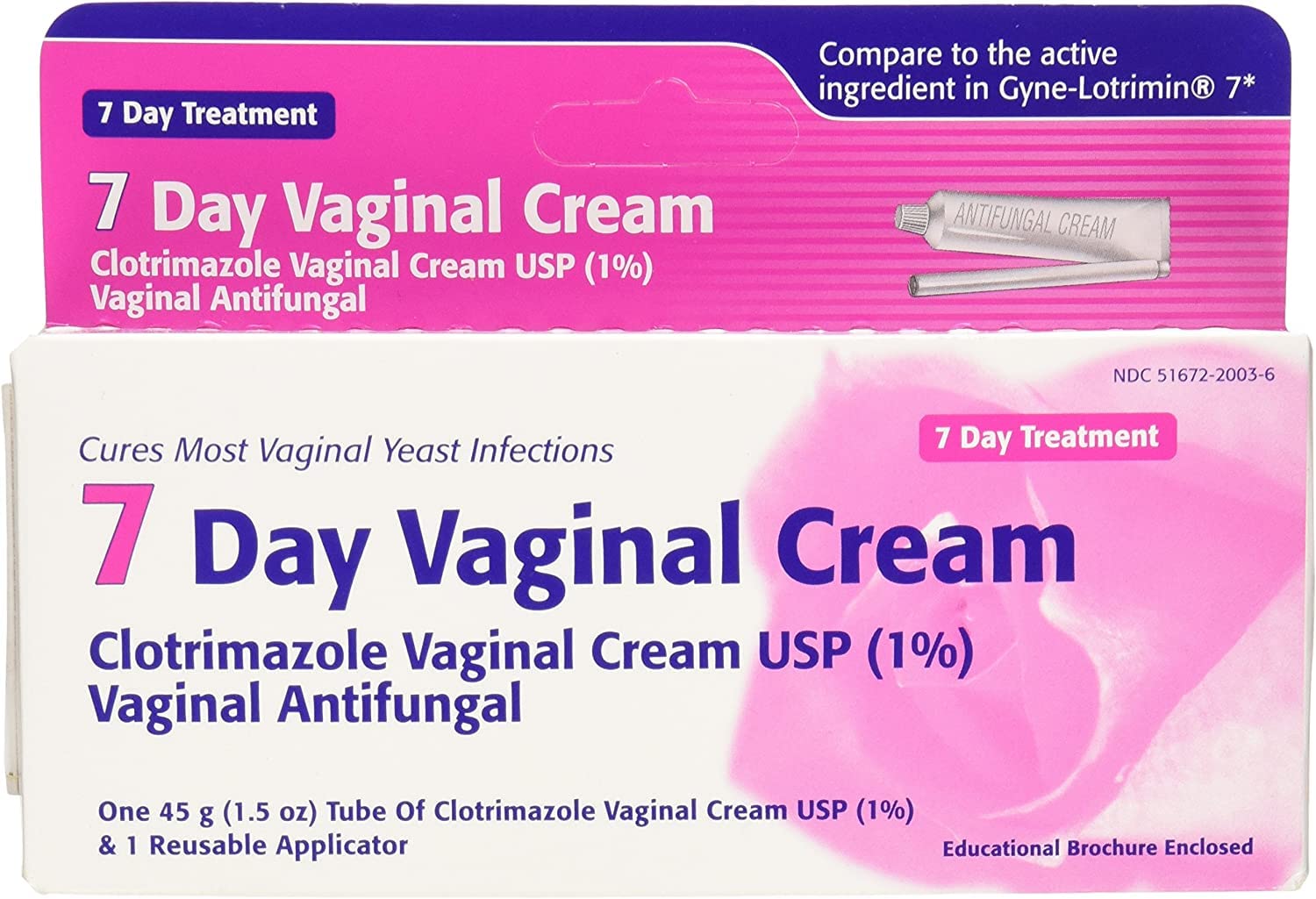 Taro Clotrimazole 7 Vaginal Cream 45 g (Pack of 8) TARO uk supplements