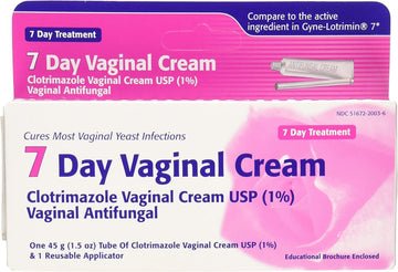 Taro Clotrimazole 7 Vaginal Cream 45 g (Pack of 8) TARO uk supplements