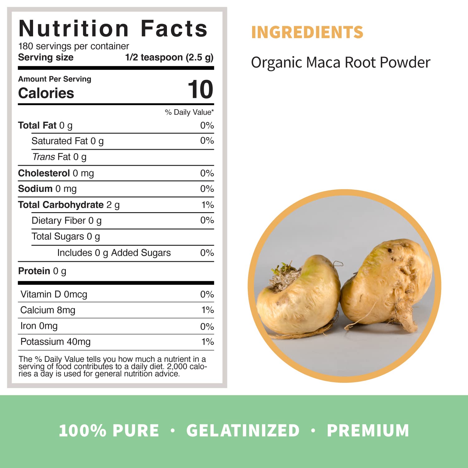 Sprout Living Organic Gelatinized Maca Root Powder, Superfood, Adaptogen, 1 lb Sprout Living uk supplements