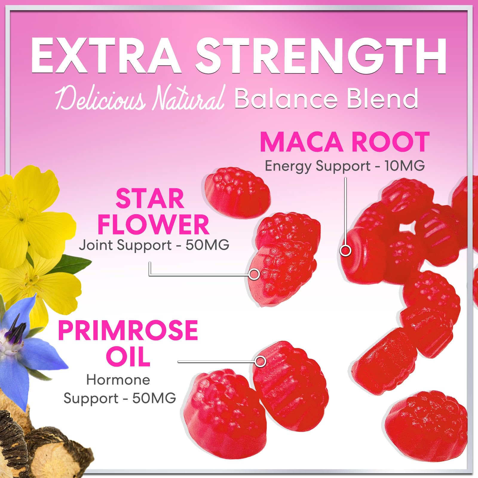 Menopause Supplements for Women - Complete Natural Mild Hot Flashes & Night Sweats Support, Multi Benefit Menopause Relief Gummy, Support for Balance & Energy, Gluten-Free & Non-GMO - 60 Gummies Hello Lovely! uk supplements
