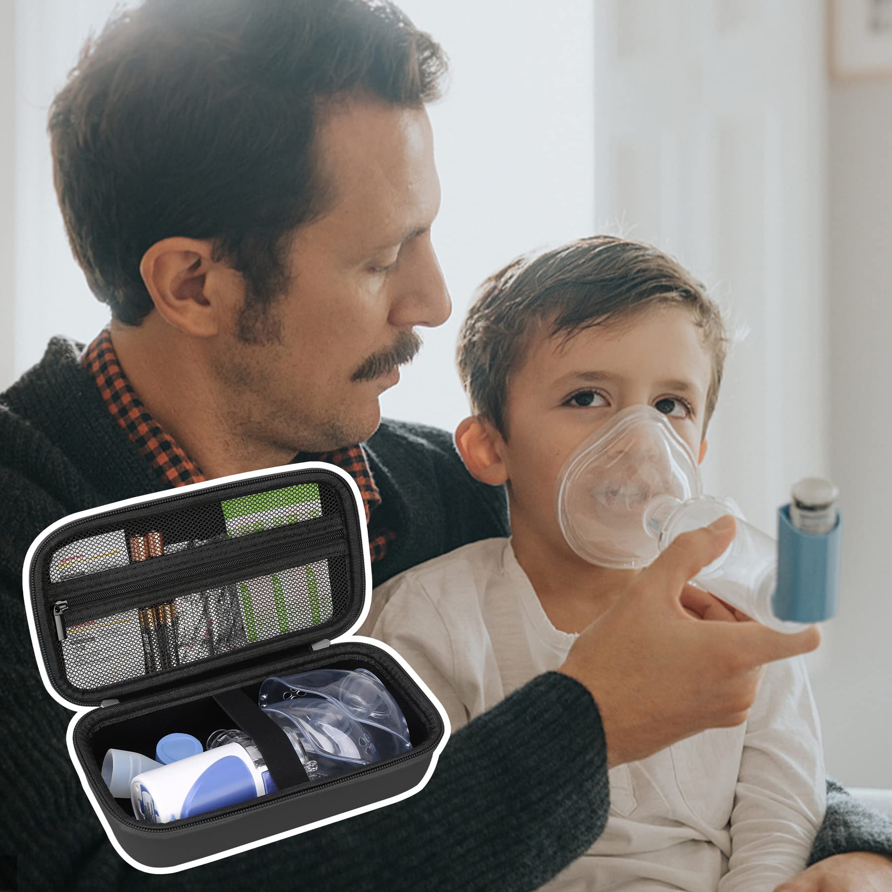 Elonbo Carrying Case for Portable Handheld Inhaler Nebulizer Machine for Adults and Kids Elonbo uk supplements