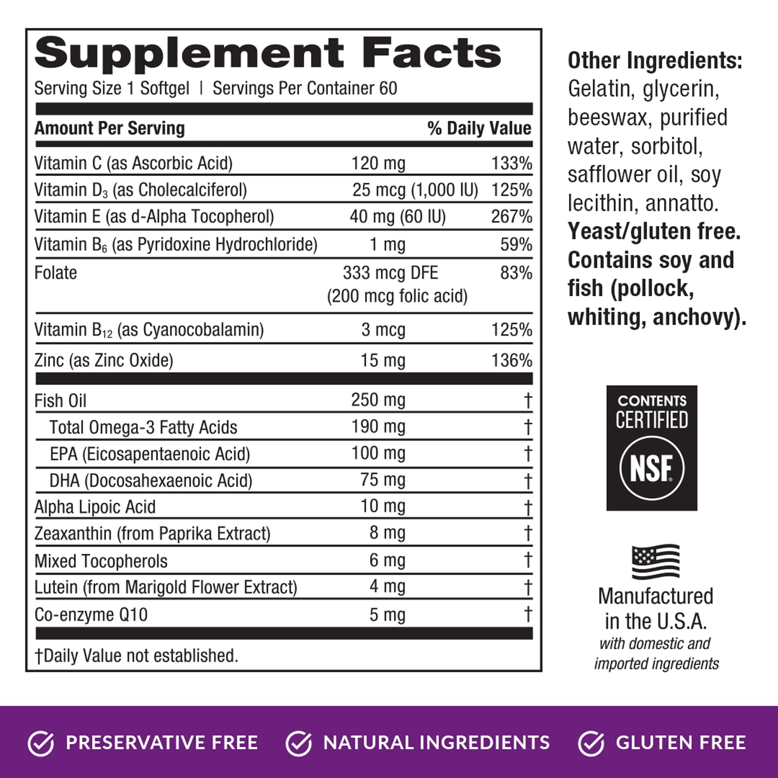 EyePromise Restore Supplement - 60 Softgel Capsules Containing Lutein EyePromise uk supplements