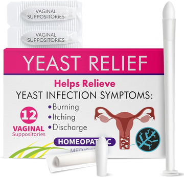 Yeast Infection Treatment for Women | Boric Acid Suppositories For Women | Helps Relieve Itching & Irritation | Vaginal Aid for Inflammation, Dryness & Watery Discharge | 12 Vaginal Suppositories Terramed Just Think Comfort uk supplements