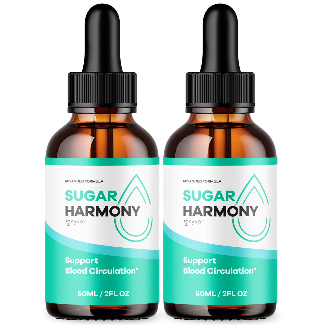 (2 Pack) Sugar Harmony Drops, Official SugarHarmony Liquid Drops with All Natural Ingredients, Advanced Formula Support Supplement with Maximum Strength Premium Vitamins for Women & Men (60 Servings) Syvor uk supplements