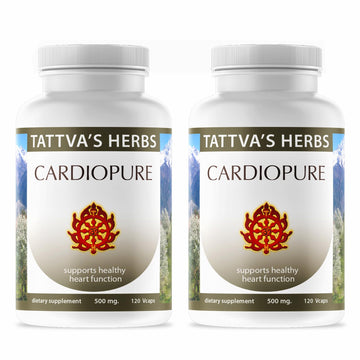 Tattva's Herbs Cardiopure Herbal Ayurvedic Supplement Vegetarian Capsules, Ashwagandha, Rauwolfia, & Arjuna Full Spectrum Co2 Extracts, Veggie Capsules, 240 Count, 25 Years of Premium Service Tattva's Herbs uk supplements