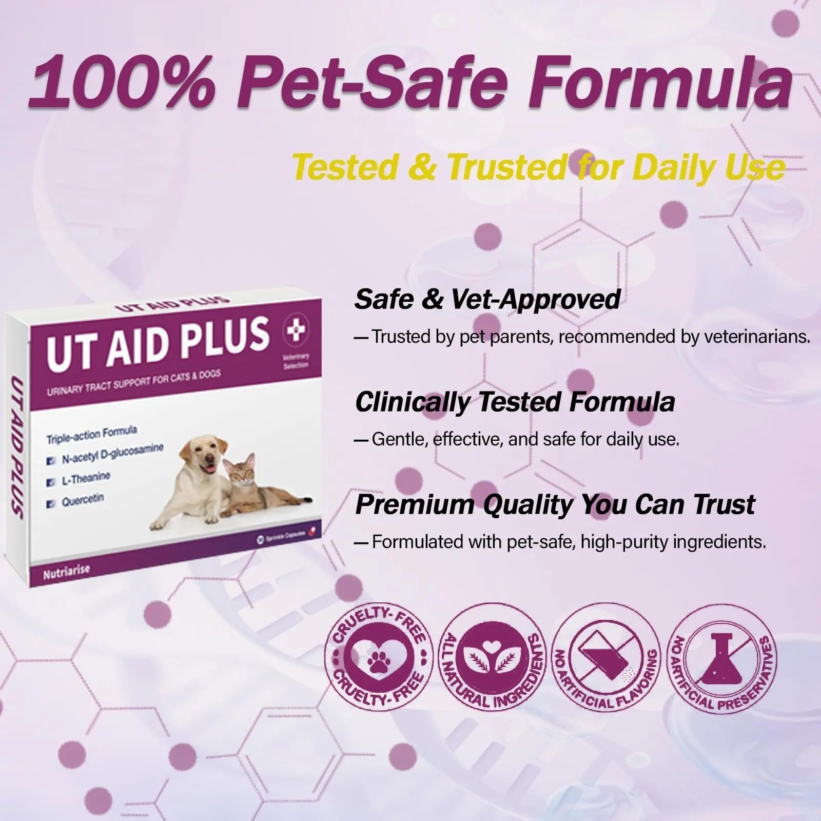 NUTRIARISE Natural UTI Treatment for Cats & Dogs – Antibiotic-Free Urinary Tract Infection Support Supplement – Bladder & Kidney Health – Incontinence Prevention – 30 Capsules NUTRIARISE uk supplements