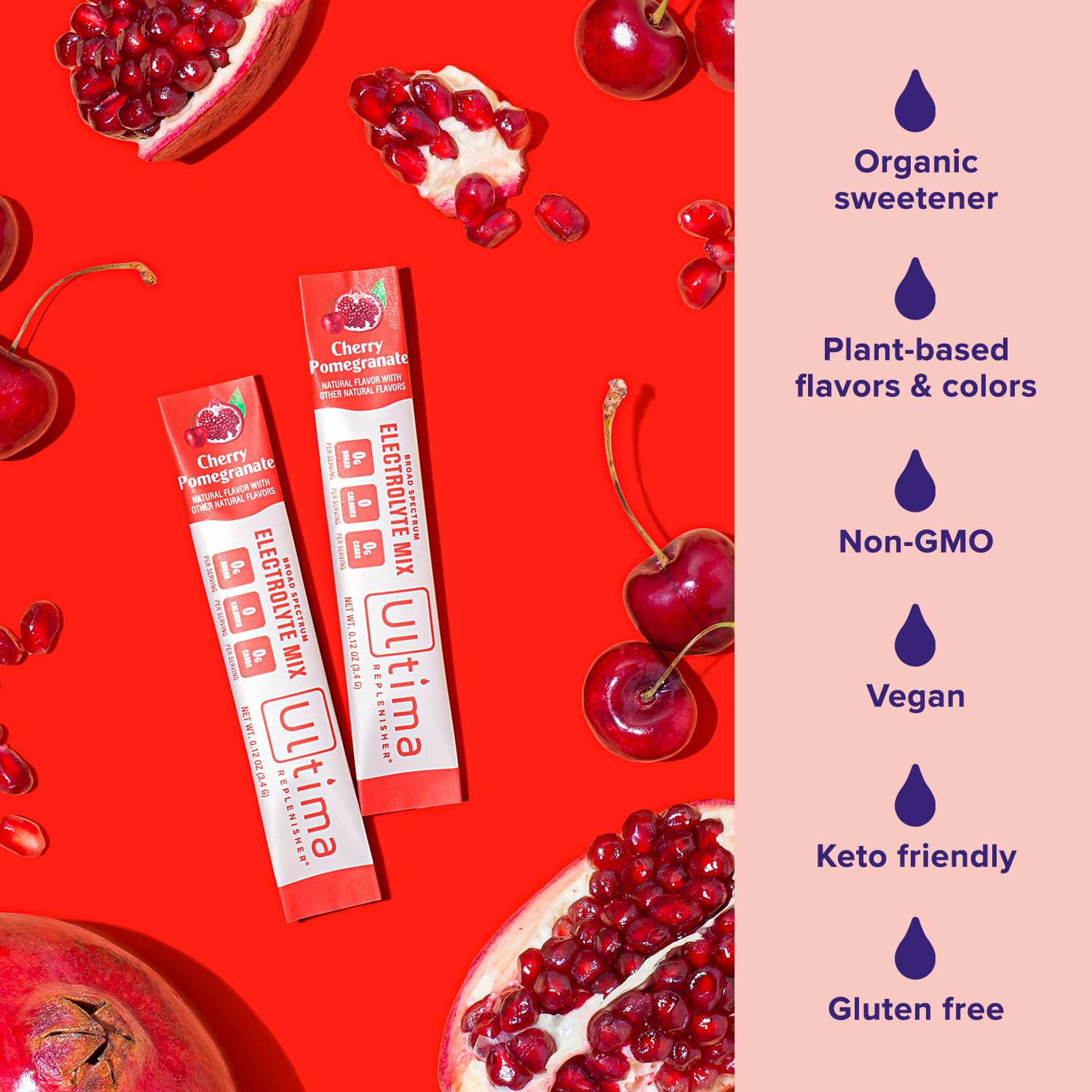 Ultima Replenisher Daily Electrolyte Drink Mix – Cherry Pomegranate, 20 Stickpacks Ultima Replenisher uk supplements
