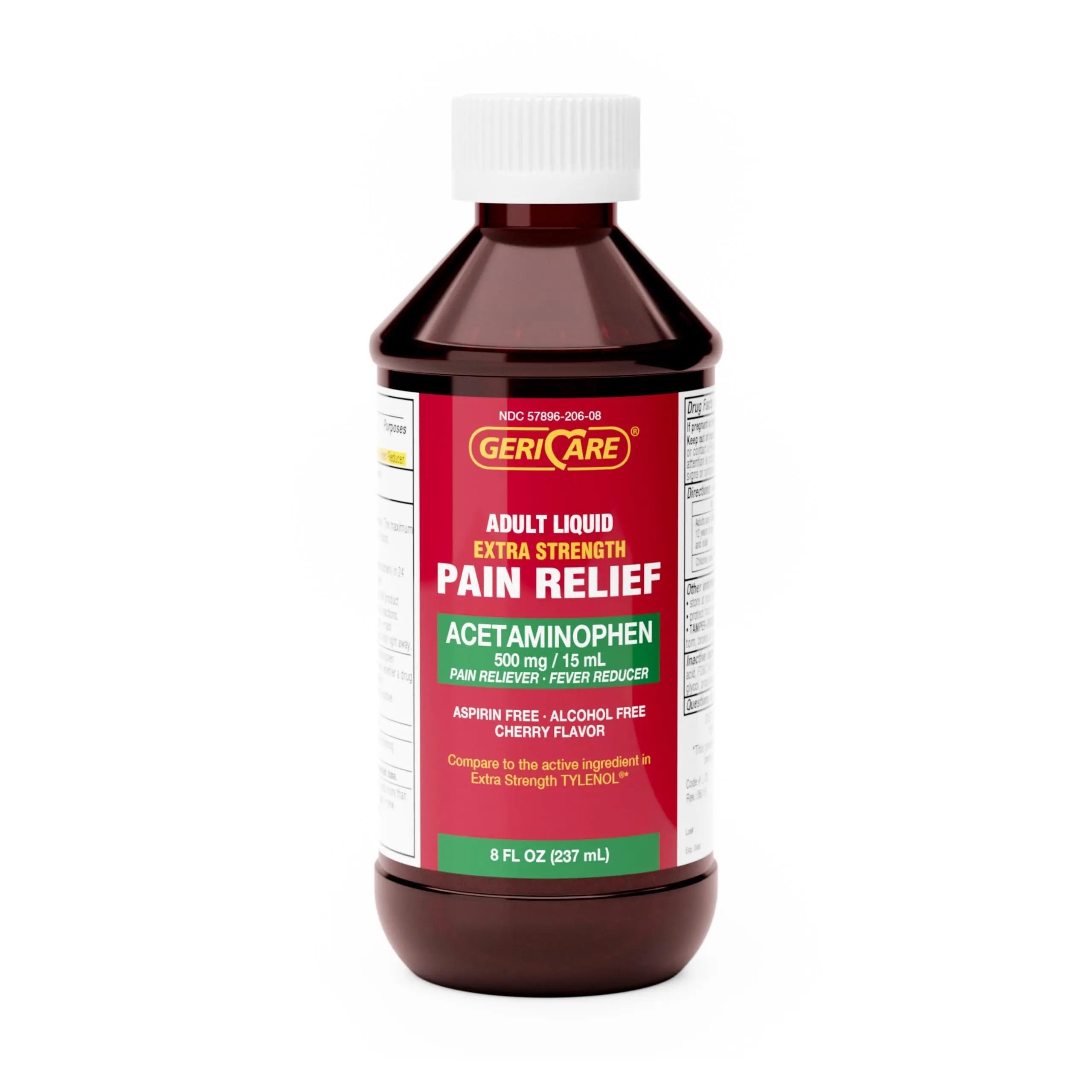 GeriCare Extra Strength Acetaminophen 500 mg Adult Liquid Pain Relief, Fever Reducer, 8 FL OZ (Pack of 1) GeriCare uk supplements