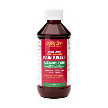 GeriCare Extra Strength Acetaminophen 500 mg Adult Liquid Pain Relief, Fever Reducer, 8 FL OZ (Pack of 1) GeriCare uk supplements