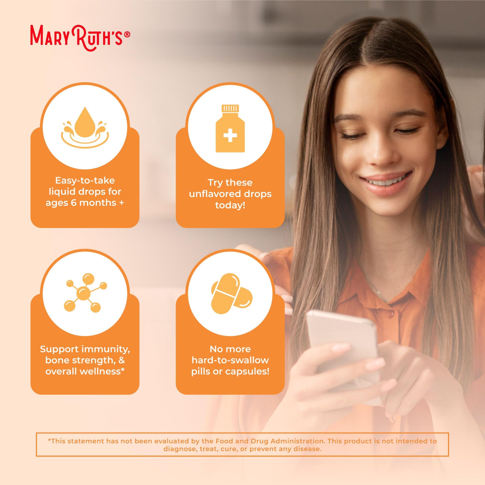 MaryRuth Organics Vitamin D USDA Organic | VIT D3 Liquid | Sugar Free | Liquid VIT D Spray Immune Support for Adults & Kids | Bone Health| Vegan | Gluten Free | Non-GMO | 30 Servings MARYRUTH'S uk supplements