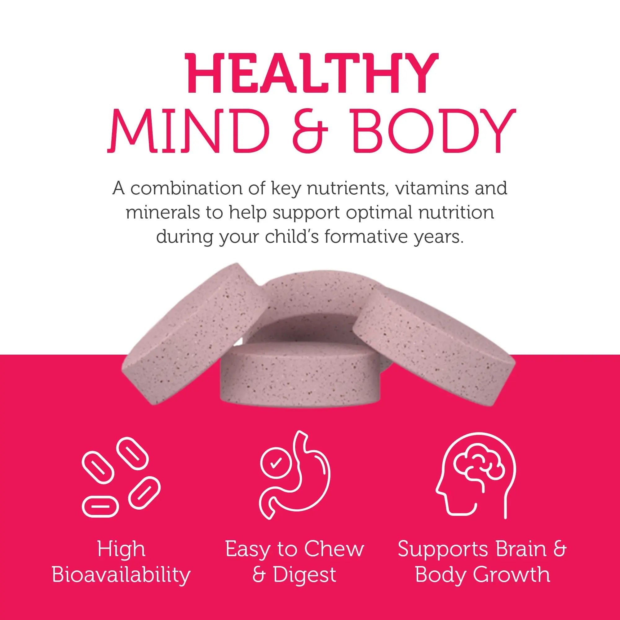 Zahler Kids Multivitamin Chewable Vitamin Tablet - Complete One Daily Vitamins Supplement - Contains 20+ Minerals Zahler uk supplements