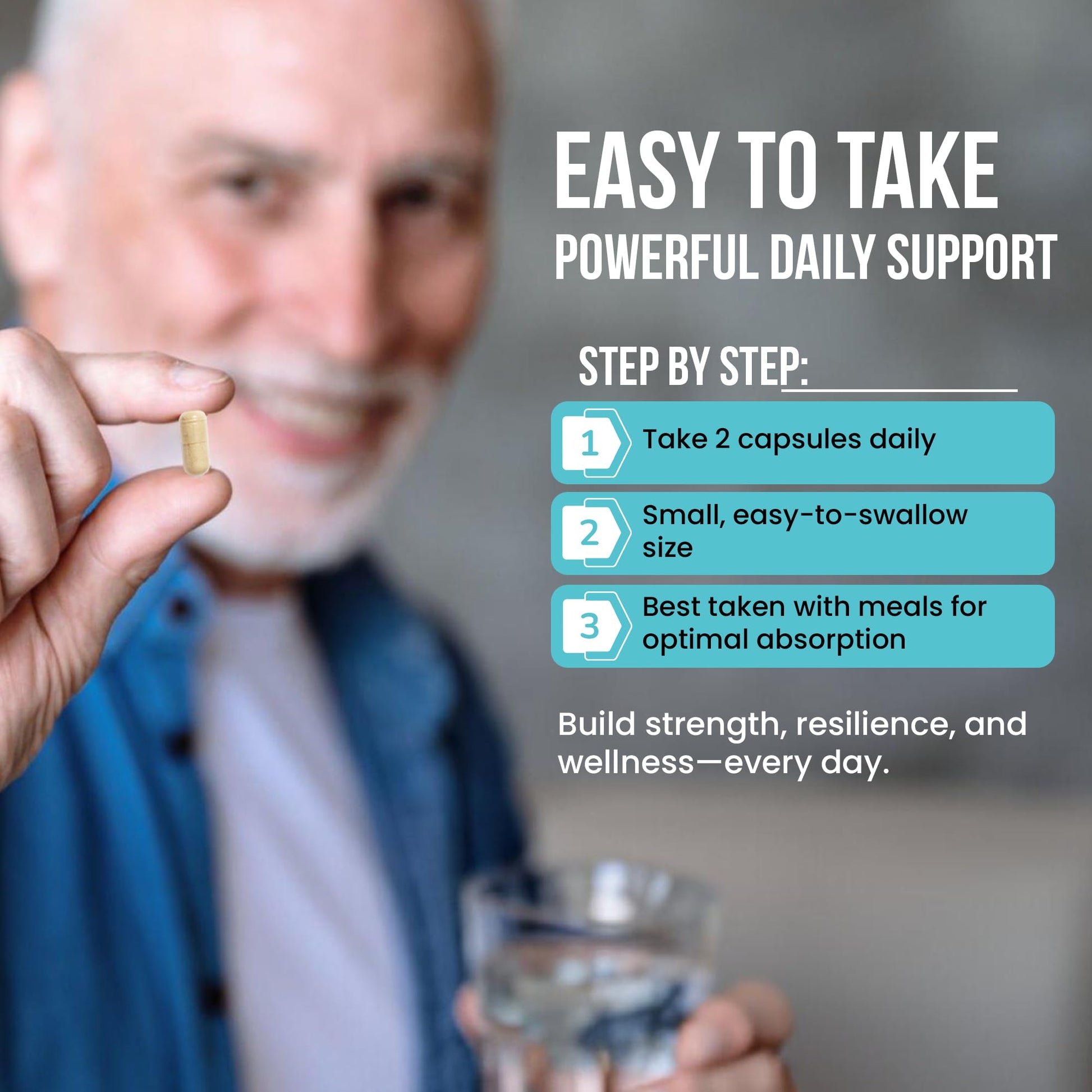 Wound Care Plus Men's Multivitamin – Comprehensive Vitamin & Mineral Blend with Vitamins A, B, C, D, E, Zinc – Supports Immune Health, Energy & Skin Wellness – 60 Capsules – Non-GMO, Gluten-Free WOUND CAREPLUS uk supplements