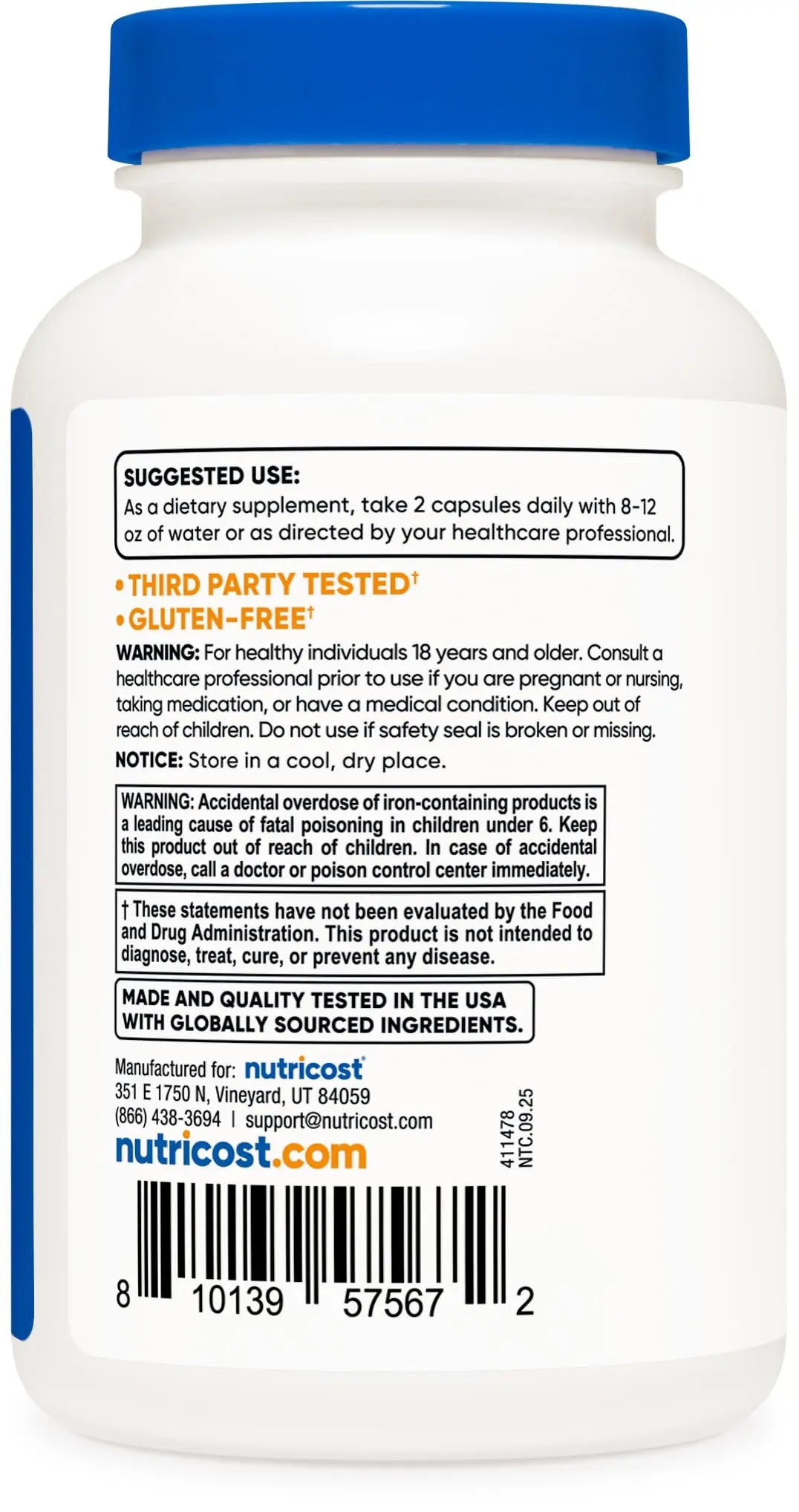 Nutricost Methylated Multivitamin 120 Capsules, 60 Servings - 23 Vitamin & Minerals Per Serving Nutricost uk supplements