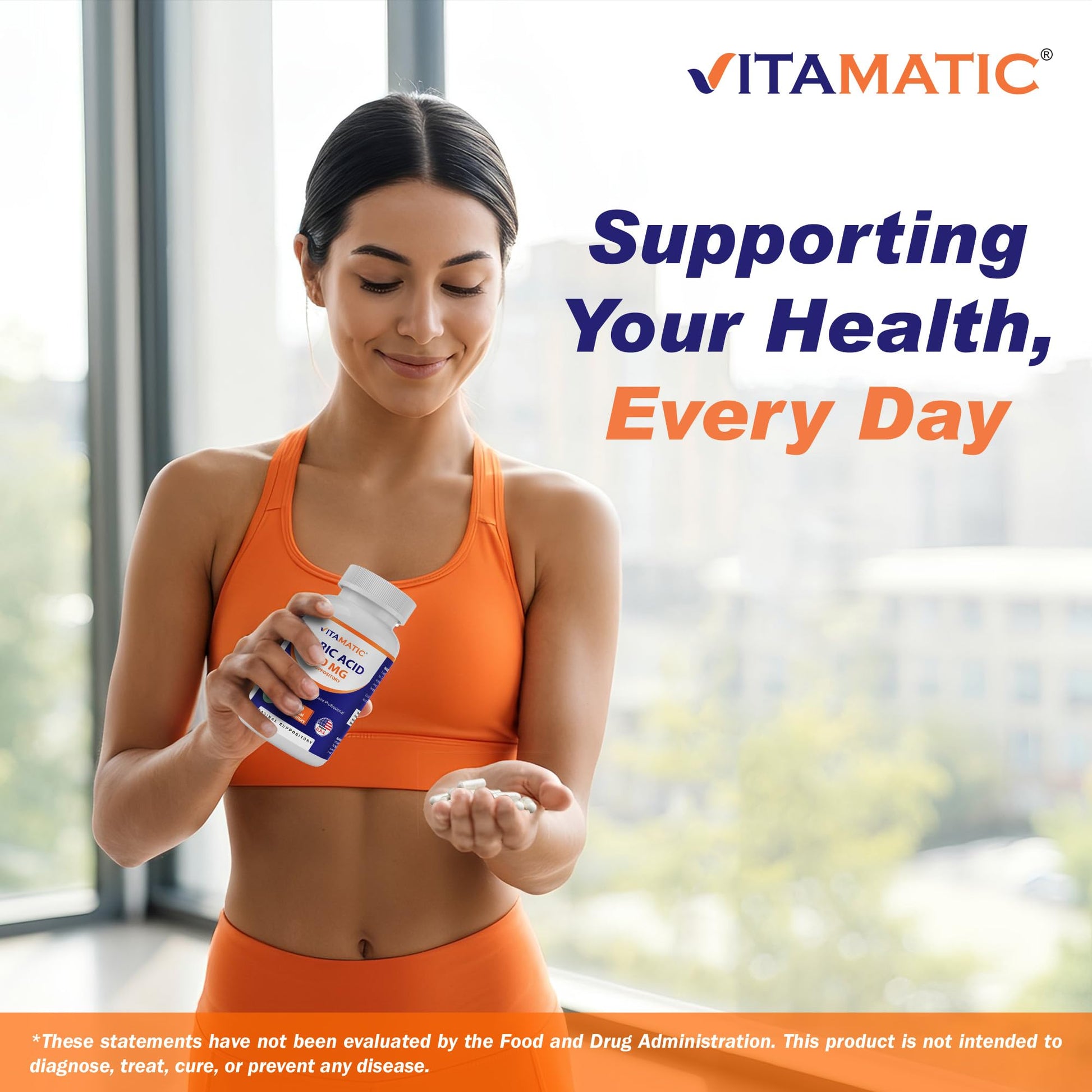 Vitamatic Boric Acid Vaginal Capsule Shell Suppositories 600 mg USP Grade Boric Acid in Vegetarian Capsule Shell - 60 Count Vitamatic uk supplements
