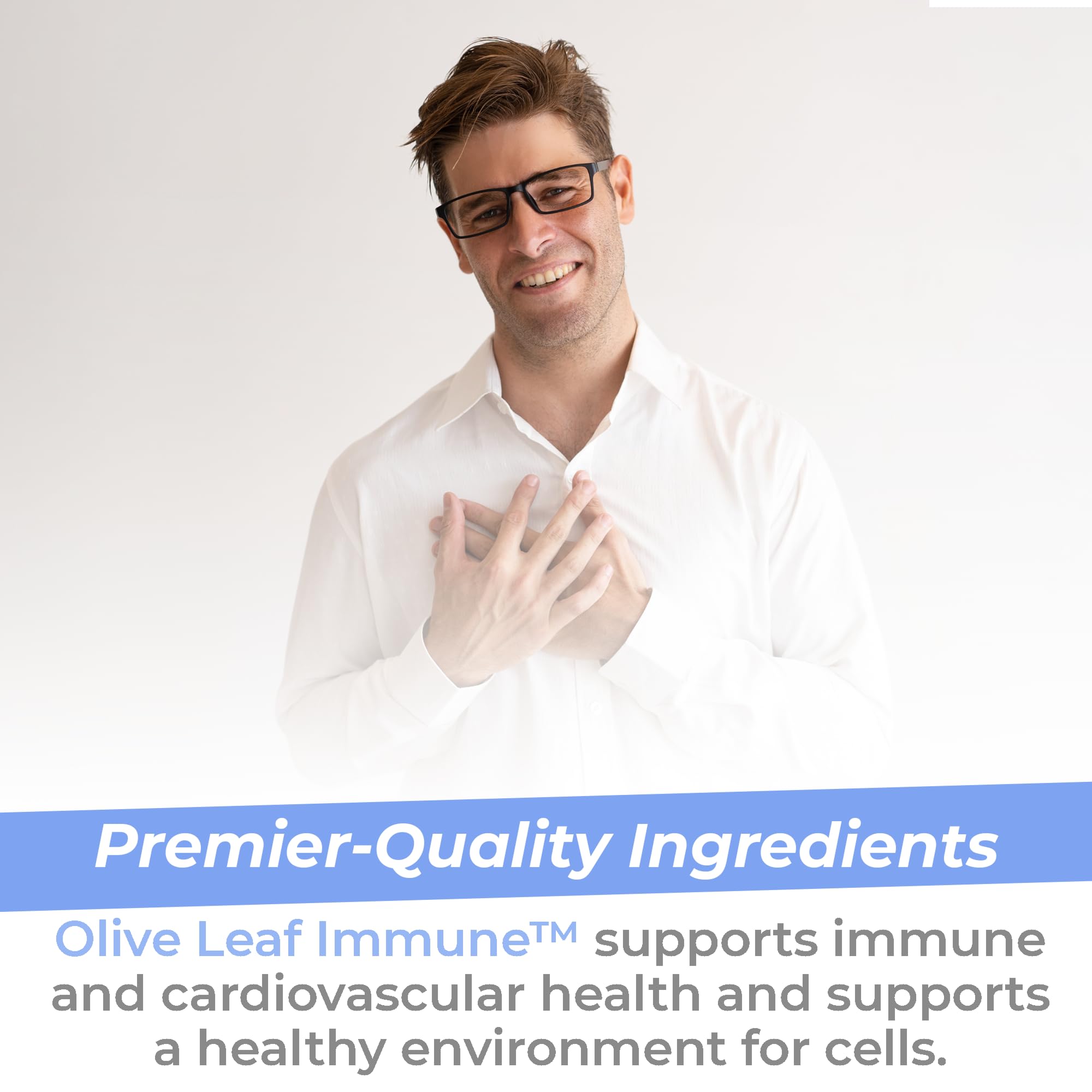 Premier Research Labs Olive Leaf Immune - Olive Leaf Extract Capsules, The Olive Leaf Pills with Phytonutrient Oleuropeinm, Herbal Supplement for Immune & Heart Health Support - 60 Vegetarian Capsules Premier Research Labs uk supplements