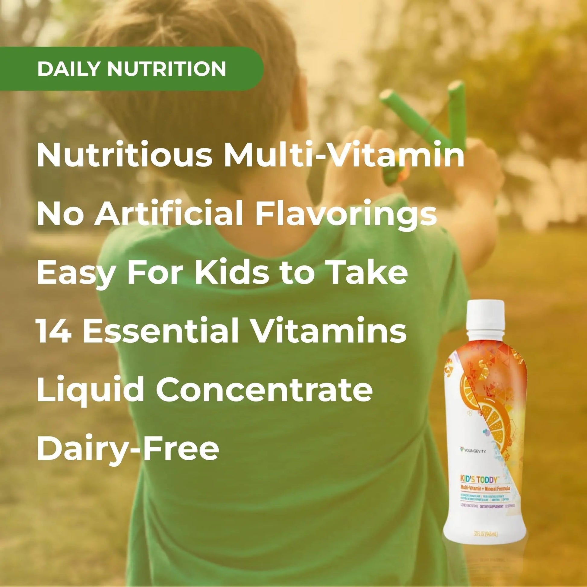 Youngevity Kid's Toddy™ - Mega Multivitamin for Kids & Children Age 2+ - 14 Vitamins, 10 Minerals, Phytonutrient Blend Youngevity uk supplements