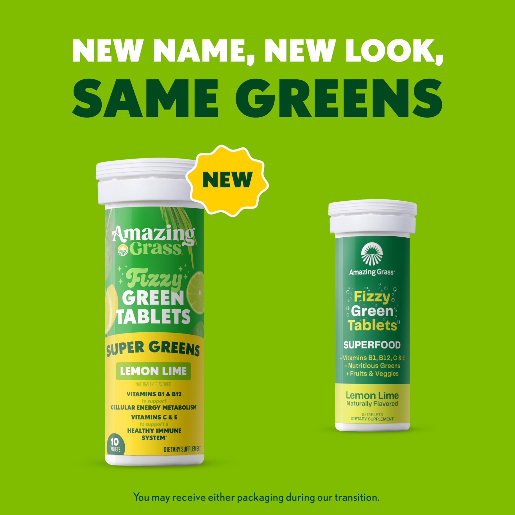 Amazing Grass Effervescent Tablets: Green Superfood Water Flavoring Tablet with Antioxidants & Alkalizing Greens, Lemon Lime, 60 Count Amazing Grass uk supplements