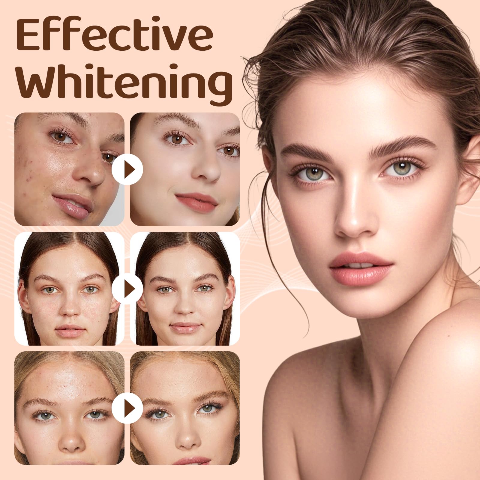 Melanina Anti-Melasma Capsule, Melasma Dark Spot Remover, Melanin Supplement, Spots Remover for Face & Body, Vitamin C & Turmeric Extract, Brightens & Even Skin Tone - 60 Capsules Querespir uk supplements