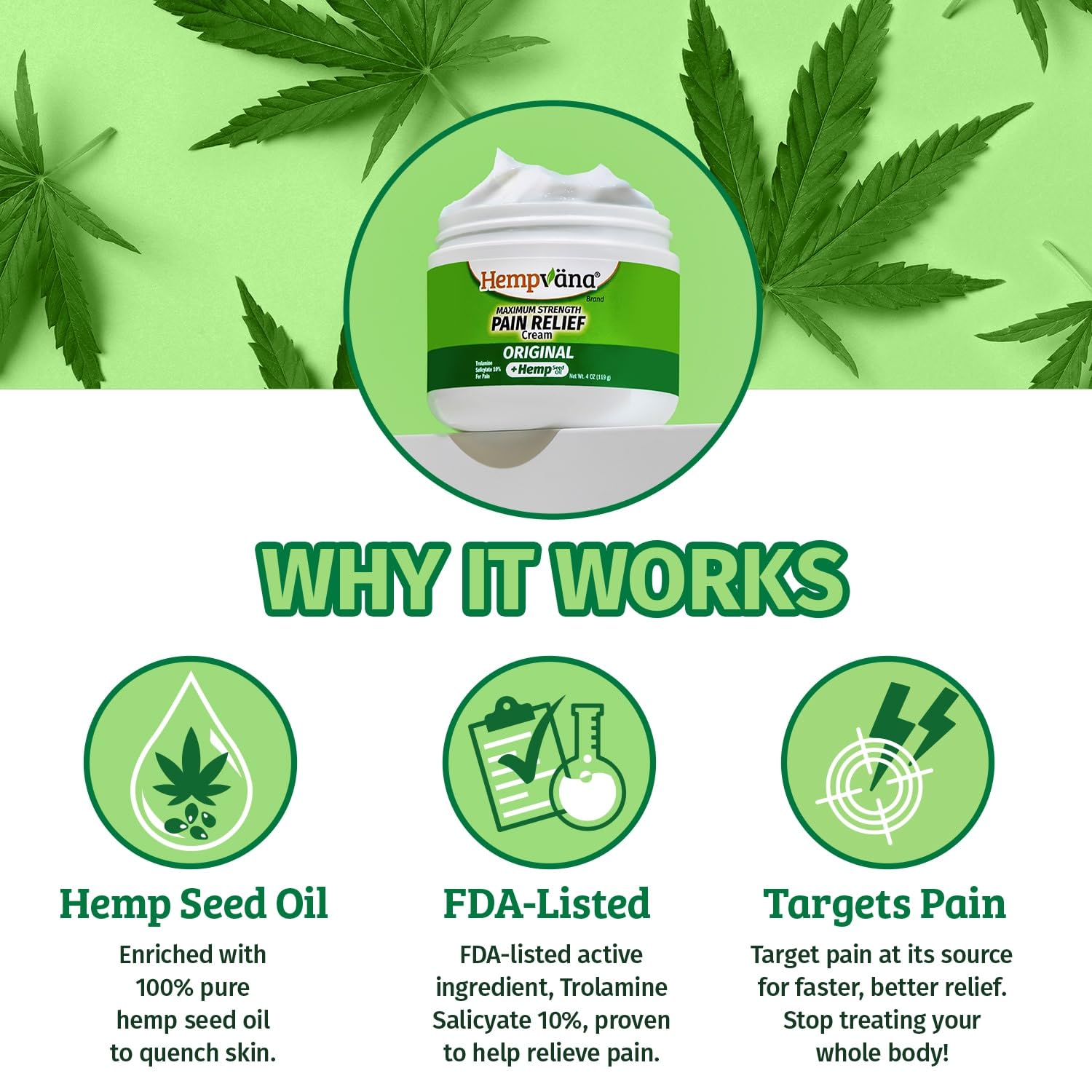 Hempvana Maximum Strength Relief Cream. Hemp Seed Oil for Muscles & Joints, AS SEEN ON TV, Odor-Free, Non-Greasy, Long-Lasting Relief Hempvana uk supplements