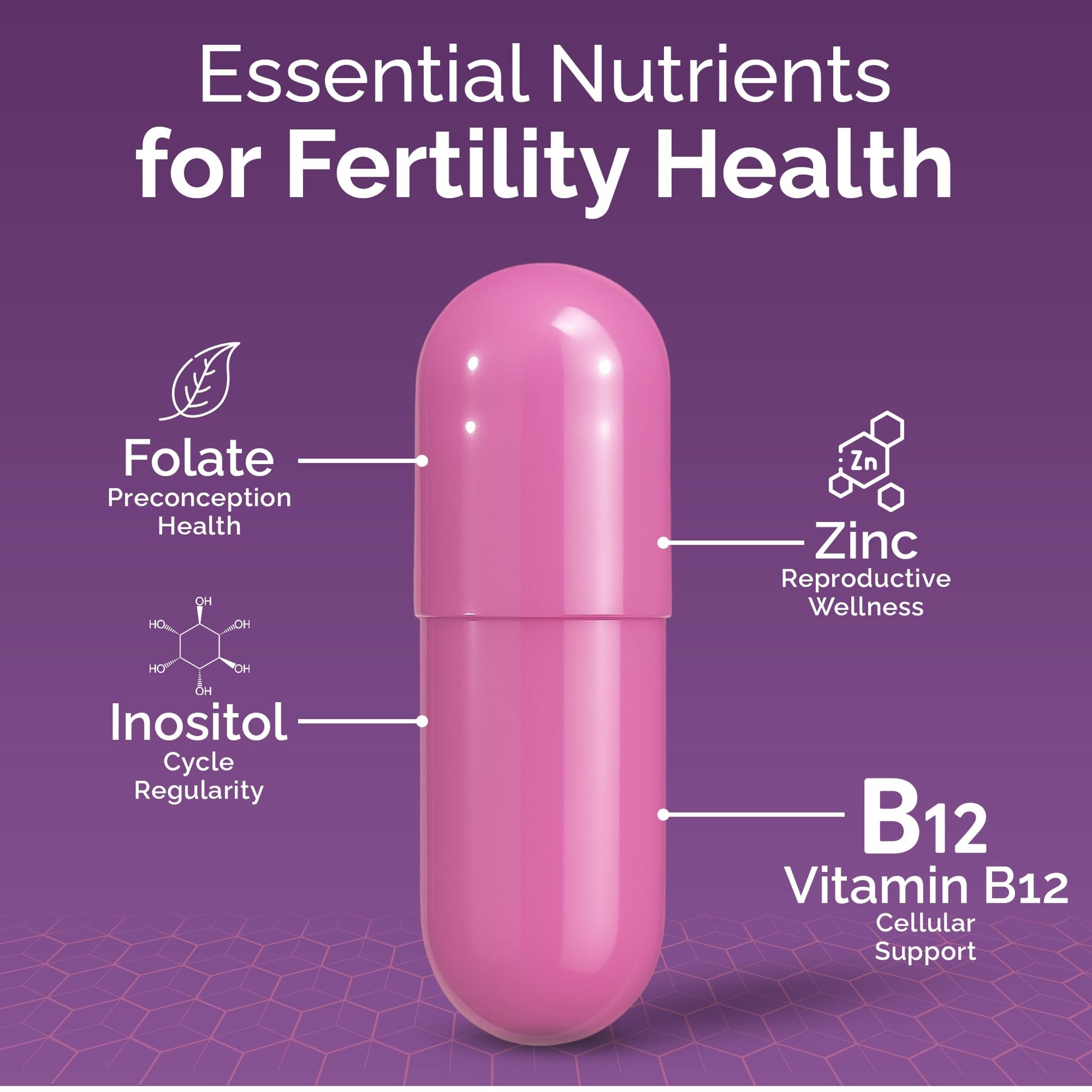 CONCEIVE PLUS Womens Fertility Support – Prenatal Multivitamin for Trying to Get Pregnant – Conception Blend, Hormonal Balance, Folate, Zinc, Thiamin, Riboflavin, Biotin – Non-GMO, Vegan – 30 Days CONCEIVE PLUS uk supplements