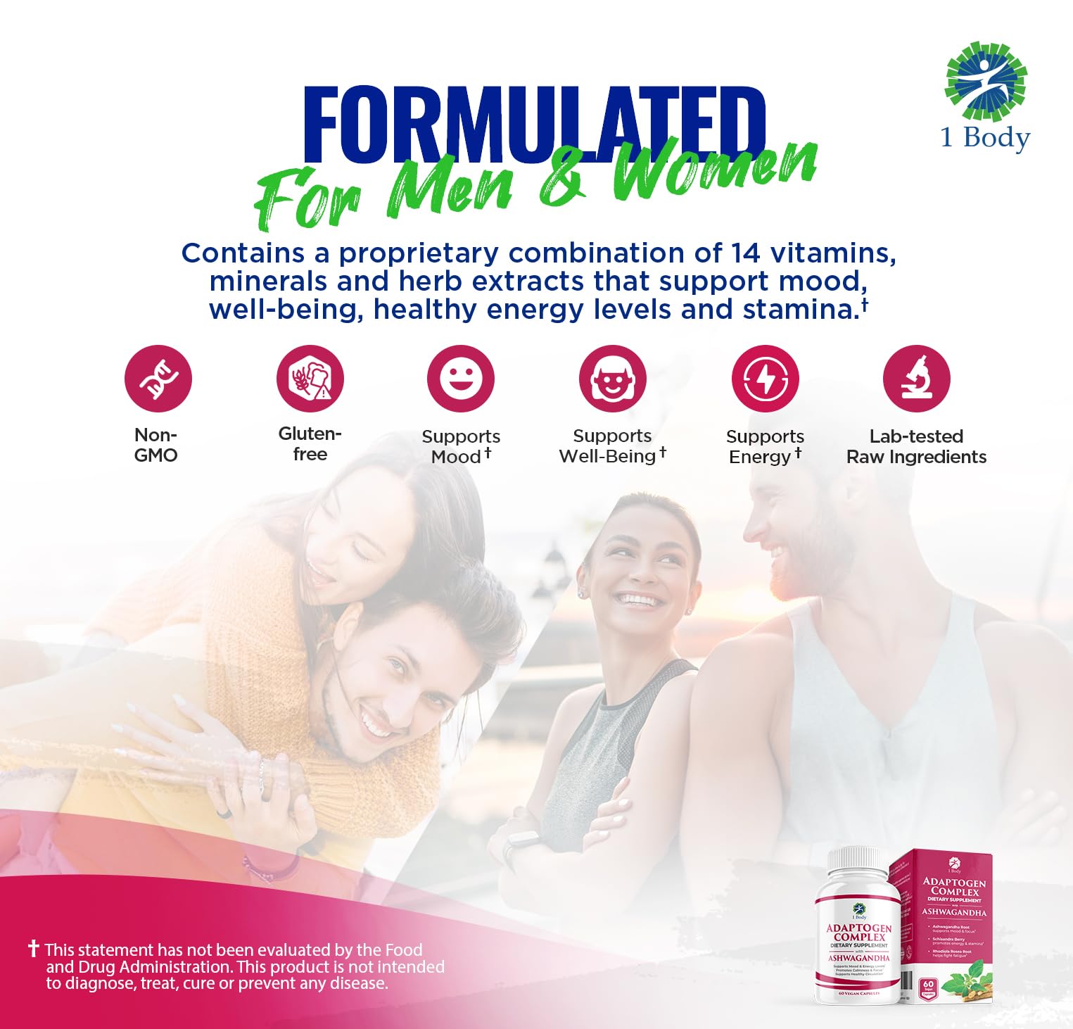 1 Body Adaptogen Complex with Ashwagandha 1 Body uk supplements