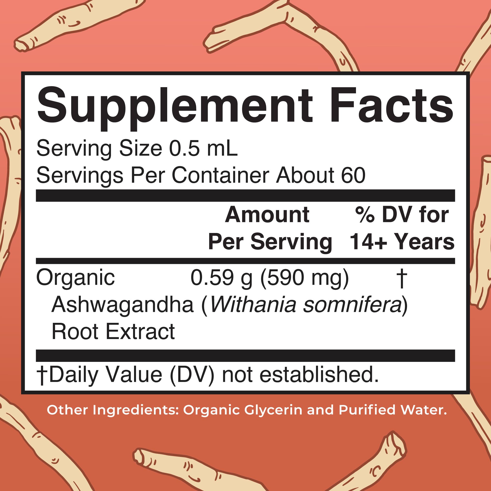 MaryRuth Organics Ashwagandha Root | USDA Organic Ashwagandha Liquid Drops | Stress Relief, Natural Calm, Relaxation and Mood Support Supplement | Adaptogenic | Nervine | Vegan | Non-GMO | 60 Servings MARYRUTH'S uk supplements